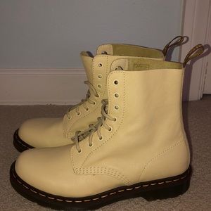 DR. MARTENS PASCAL YELLOW BOOTS